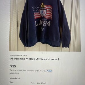ISO LA OLYMPICS CREWNECK Abercrombie & Fitch
